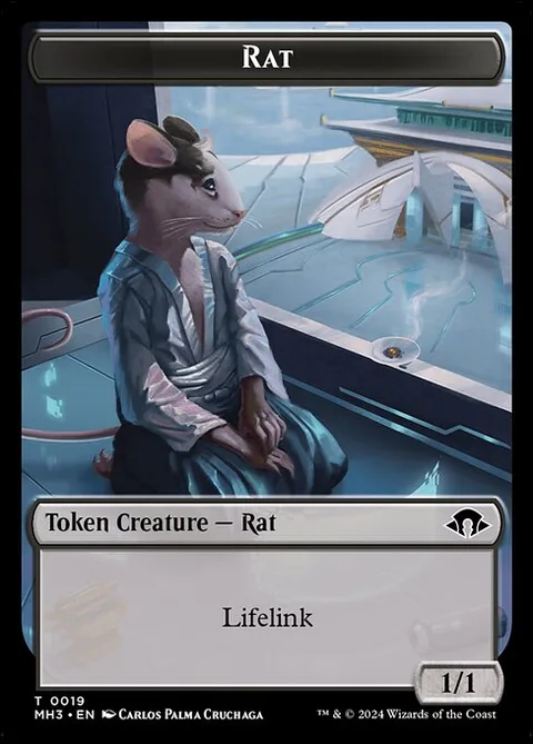 Rat Token (B 1/1 Lifelink) // Servo Token (A 1/1)