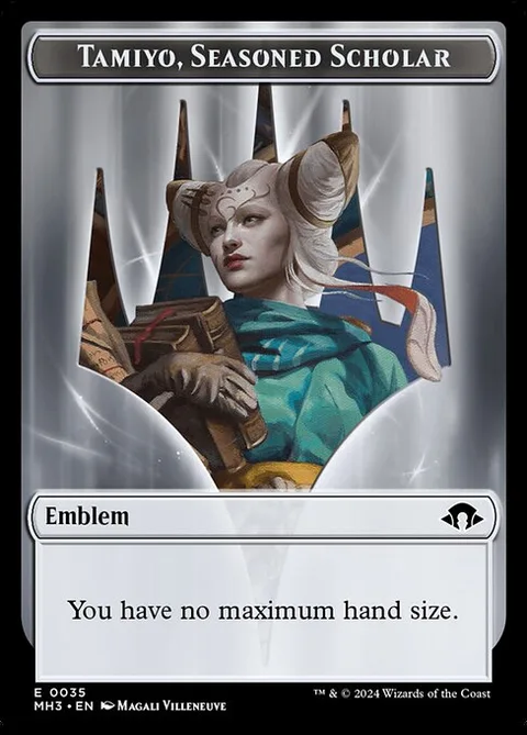 Phyrexian Germ Token (B 0/0) // Tamiyo, Seasoned Scholar Emblem