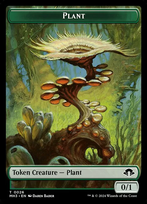 Phyrexian Germ Token (B 0/0) // Plant Token (G 0/1)