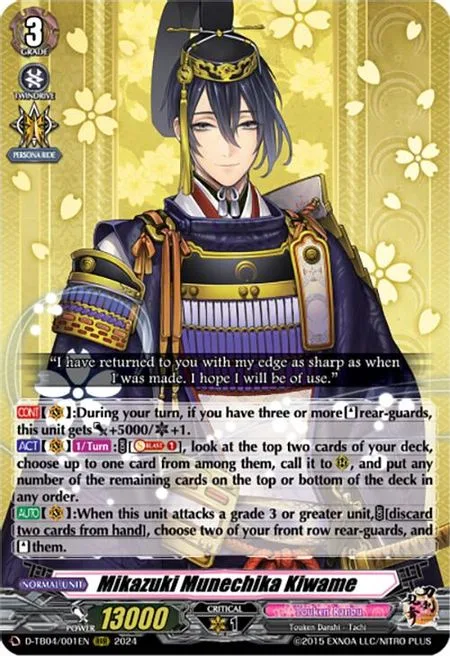 Mikazuki Munechika Kiwame [D-Format]