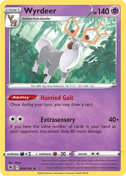 Wyrdeer [Hurried Gait | Extrasensory]