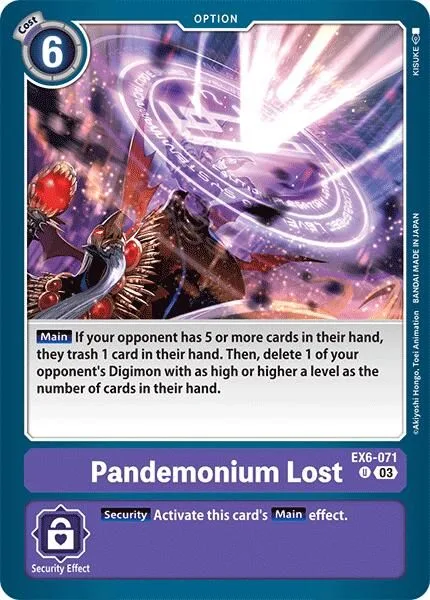Pandemonium Lost (EX6-071)