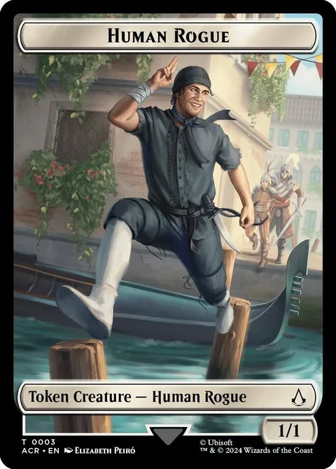Human Rogue Token (White 1/1)