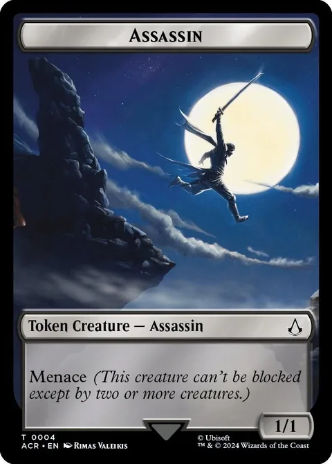 Assassin Token (Black 1/1 Menace)