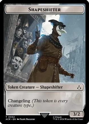 Shapeshifter Token (C 3/2) // Assassin Token (B 1/1 Menace)