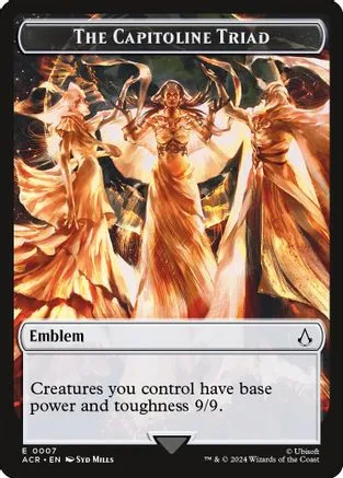 Assassin Token (B 1/1 Menace) // The Capitoline Triad Emblem