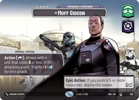 Moff Gideon, Formidable Commander