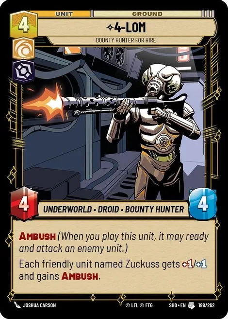 4-LOM, Bounty Hunter for Hire