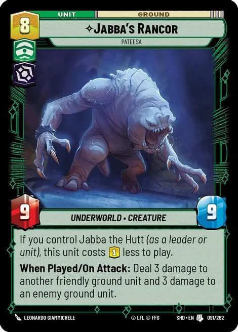 Jabba's Rancor, Pateesa