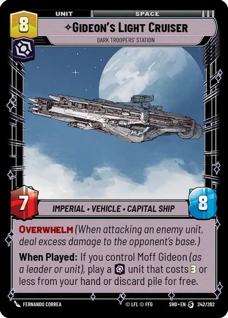 Gideon's Light Cruiser, Dark Troopers' Station