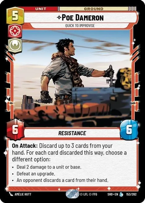 Poe Dameron, Quick to Improvise