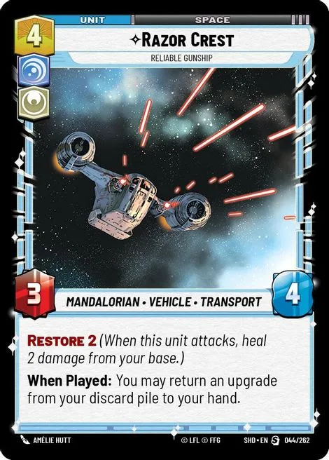 Razor Crest, Reliable Gunship