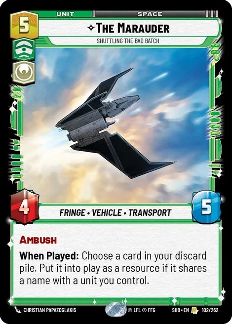 The Marauder, Shuttling the Bad Batch