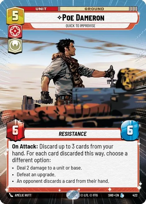Poe Dameron, Quick to Improvise