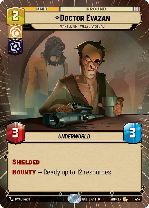 Doctor Evazan, Wanted on Twelve Systems