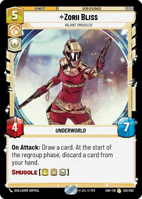 Zorii Bliss, Valiant Smuggler