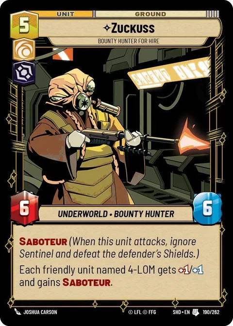 Zuckuss, Bounty Hunter for Hire