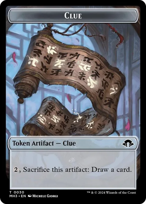 Phyrexian Germ Token (B 0/0) // Clue Token