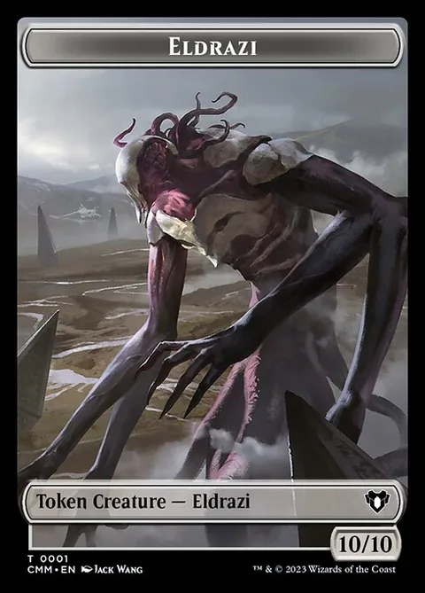 Eldrazi Token (C 10/10) // Elf Druid Token (G 1/1)