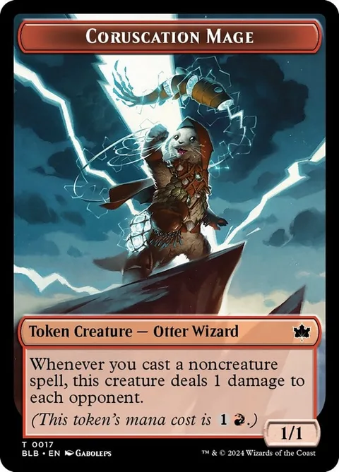 Coruscation Mage Token (Red 1/1)