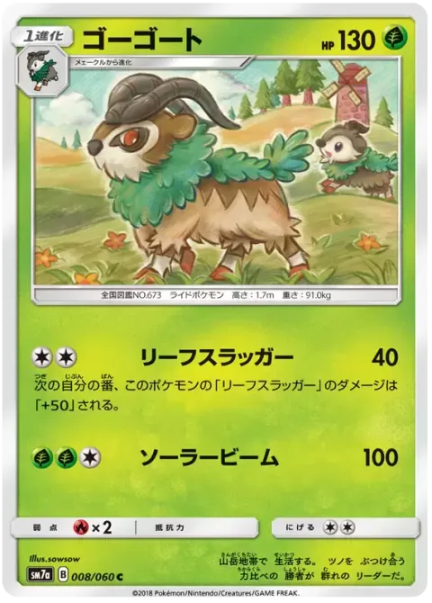 Gogoat [Leaf Wallop | Solar Beam]