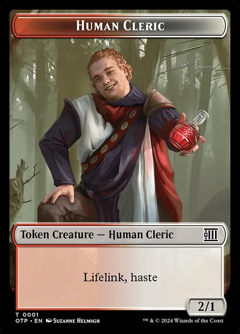 Human Cleric Token (RW 2/1) // Plot