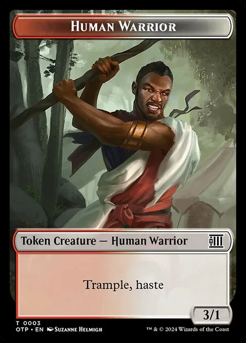 Human Warrior Token (RW 3/1) // Plot