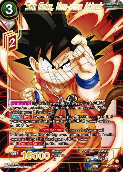 Son Goku, Non-stop Attack