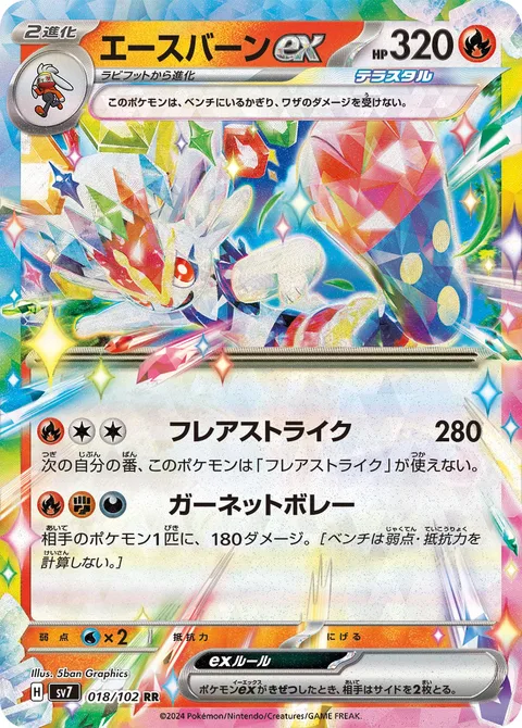 Cinderace ex [Flare Strike | Garnet Volley]