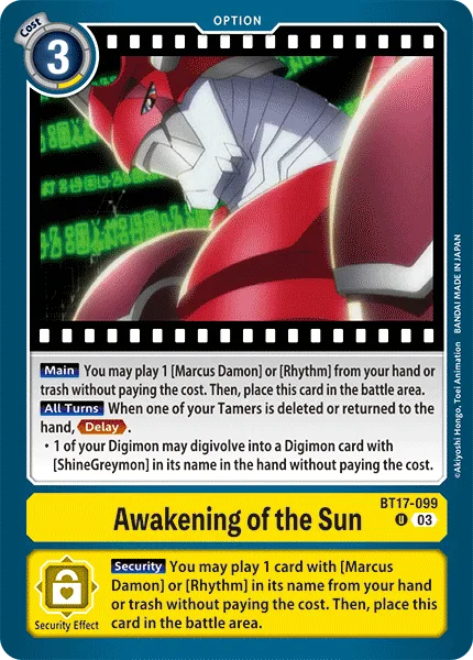 Awakening of the Sun (BT17-099)