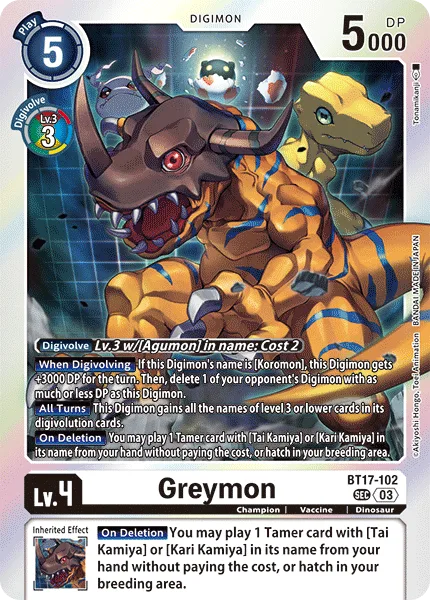 Greymon (BT17-102)
