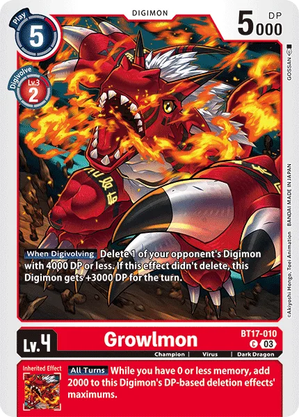 Growlmon (BT17-010)