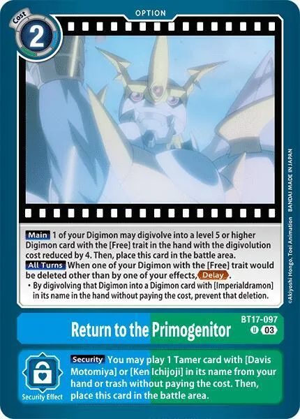 Return to the Primogenitor (BT17-097)