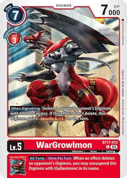 WarGrowlmon (BT17-013)