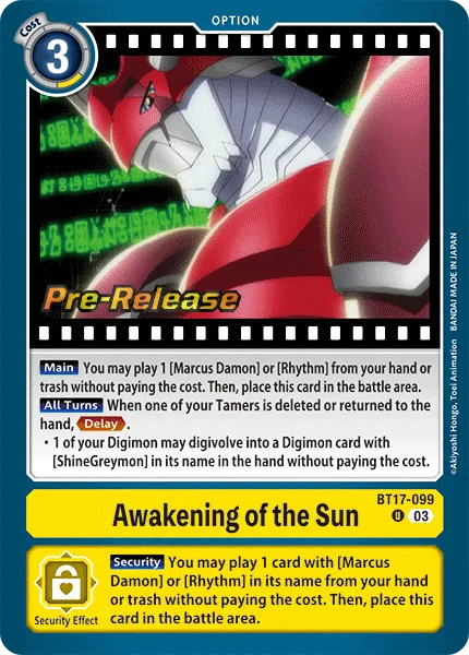 Awakening of the Sun (BT17-099)