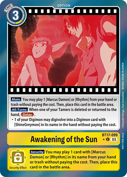 Awakening of the Sun (BT17-099)