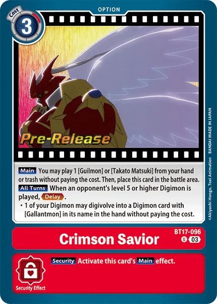 Crimson Savior (BT17-096)