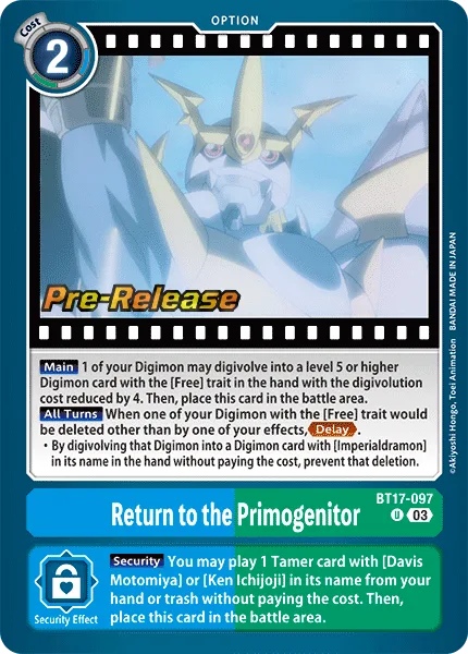 Return to the Primogenitor (BT17-097)