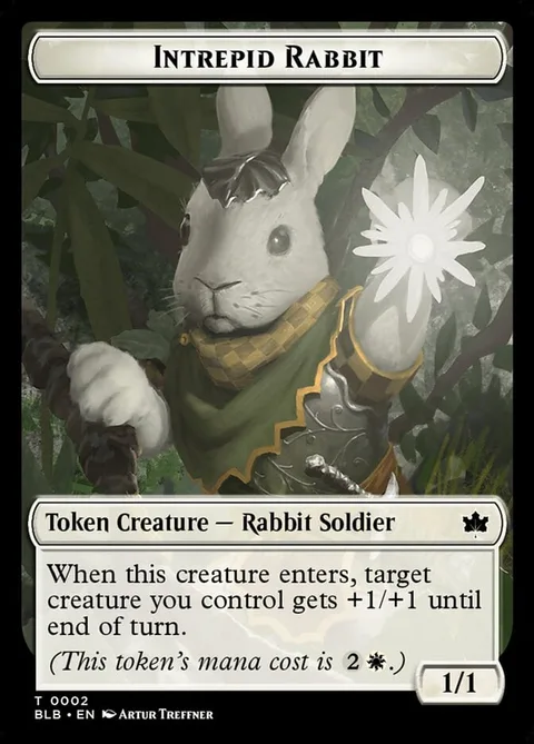 Intrepid Rabbit Token (White 1/1)