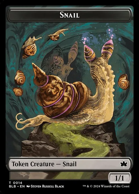 Intrepid Rabbit Token (W 1/1) // Snail Token (B 1/1)