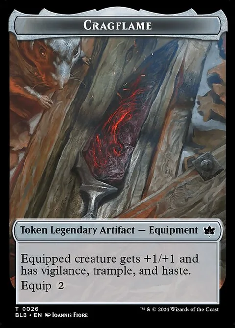 Intrepid Rabbit Token (W 1/1) // Cragflame Token