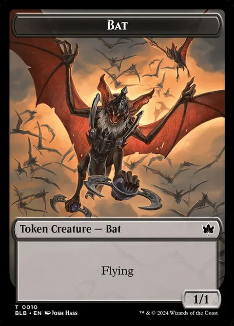 Intrepid Rabbit Token (W 1/1) // Bat Token (B 1/1)