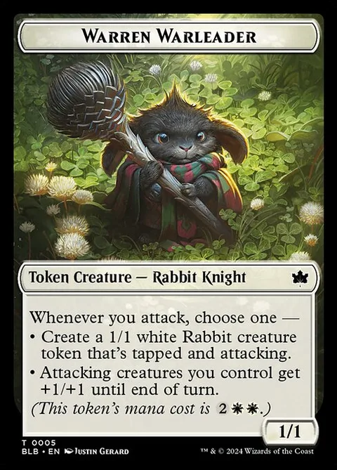 Wall Token (W 0/4) // Warren Warleader Token (W 1/1)