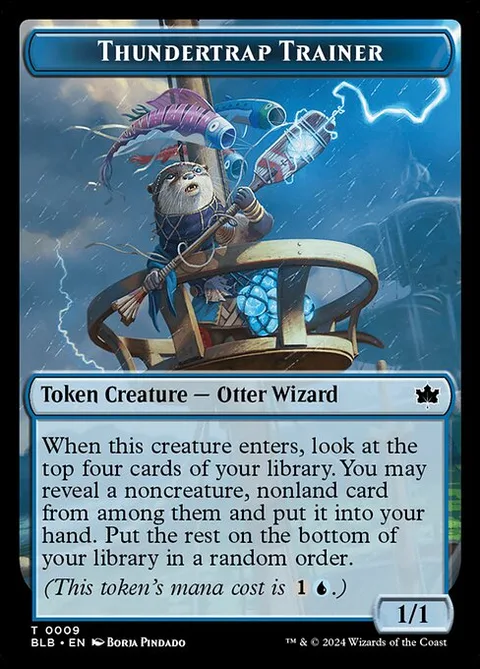 Wall Token (W 0/4) // Thundertrap Trainer Token (U 1/1)