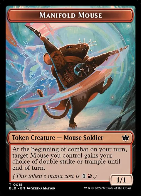 Wall Token (W 0/4) // Manifold Mouse Token (R 1/1)