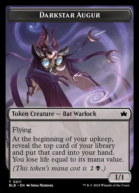 Darkstar Augur Token (Black 1/1)