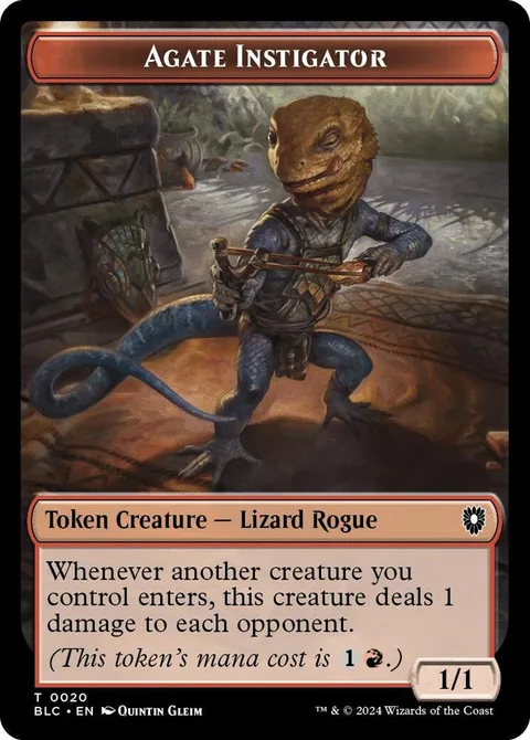 Rabbit Token (W 1/1) // Agate Instigator Token (R 1/1)