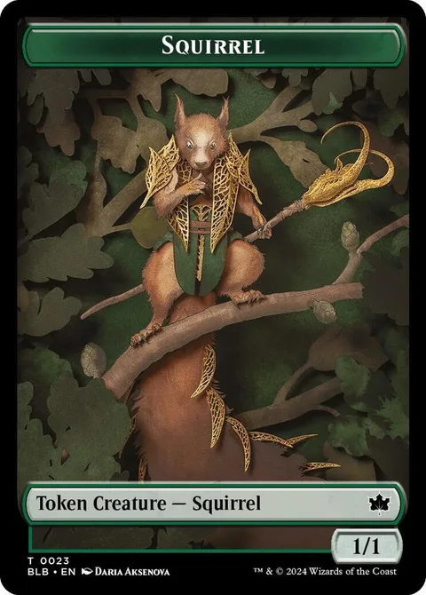 Squirrel Token (G 1/1) // Food Token