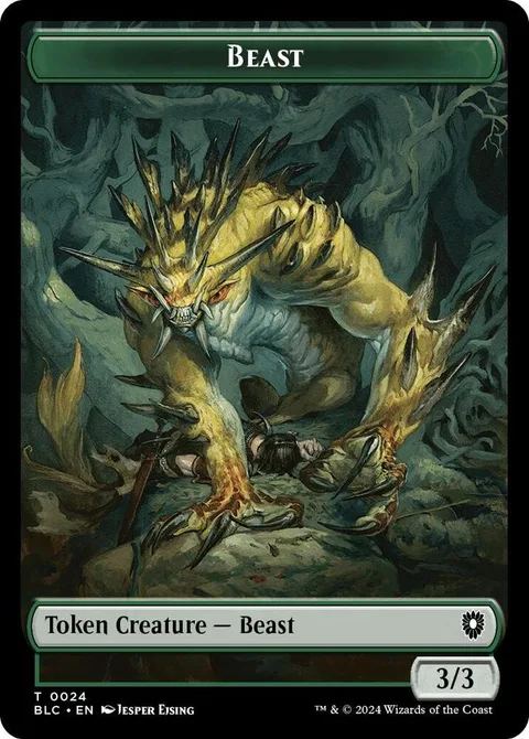 Treasure Token // Beast Token (G 3/3)