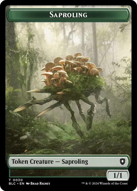 Treasure Token // Saproling Token (G 1/1)